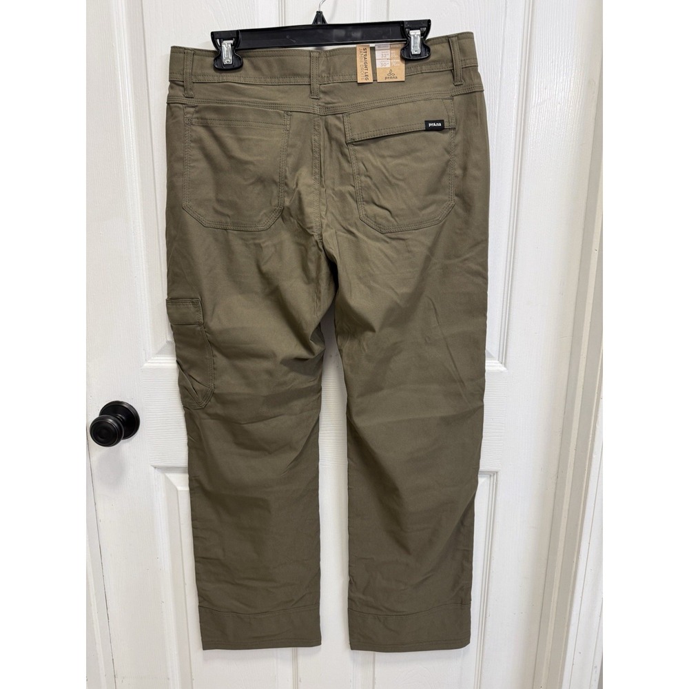 PrAna Stretch Zion II Relaxed Straight Pants Men's 32x30 Slate Green Hiking NWT - Picture 3 of 9